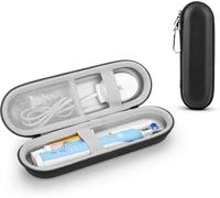 PhD Keisi Étui de Voyage à Dents Électrique pour Marron Oral B pour Oral-B Pro pour Sonicare Electric Toothbrush avec Accessoires de Rangement, Étui de Voyage Rigide Portable (Argent Noir)