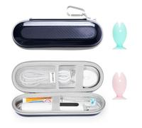PhD Keisi Étui de Voyage pour Brosse à Dents Électrique Braun Oral B Pro 1/2 2900, 2000, 2500, 200, 750, Smart Series, Smart 4 avec Rangement d'Accessoires, Étui de Voyage Rigide Portable, Blue