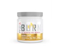 PhD Nutrition Burn Pre-Workout poudre 200g Bonbon au citron - Pre Workout Booster pour favoriser la performance et la combustion des graisses, Avec caféine, L-Carnitine, zinc & vitamines