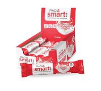 PhD Nutrition Smart Bar Barre protéinée 12x64g Fraise et crème - En-cas High Protein avec 22g de protéines et peu de sucre, Barre protéinée macro-friendly