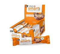 PhD Nutrition Smart Protein Bar Low Calorie, Arôme Chocolat Beurre de Cacahuète, 20g de protéines, Barre 64g (Lot de 12)