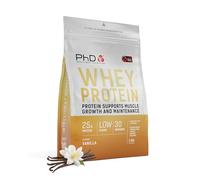 PhD Nutrition Whey Protein en poudre 1kg Vanille - Poudre de protéines riche en protéines avec 25g de protéines par portion, Informed Protein, enrichie en cultures bien tolérées