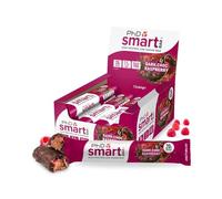 PhD Nutrition Smart Bar Barre Protéinée Chocolat Noir Framboise 12 x 64g - Snack Haute Protéine avec 20g de protéines et peu de sucre, Barre protéinée macro-friendly