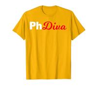 PhDiva Candidat Doctoral Fancy PhDiva T-Shirt, Homme, Doré Vif, 3XL