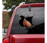 Pheasant Car Decals, Wall Decals Stickers Pack Of 2 - Realistic Car Stickers Design Wild Animals Series 19 Size 8" X 8"