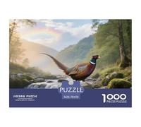 Pheasant commun Puzzle 1000 Pièces Très Difficile Adultes Oiseau Jeu Logique Temps Calme Objet Design 70x50cm/1000pcs