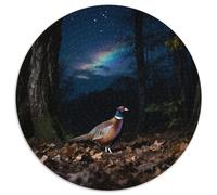 Pheasant communPuzzle Rond 1000 Pièces Difficulté Accessible Seniors Et Adultes Fitness Mentaloiseau Suspension Mur Élégante Sujet De Conversation 1000pcs (67.5x67.5cm)