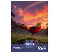 Pheasant d'or Puzzle 1000 Pièces Très Difficile Adultes Oiseau Jeu Logique Temps Calme Objet Design 70x50cm/1000pcs