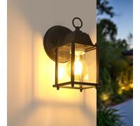 Pheashine Applique Murale Extérieure Noir Vintage E27 Imperméable IP44 | Éclairage Mural Extérieure Intérieur pour Jardin, Terrasse, Étanche