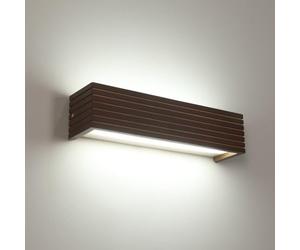 Pheashine Applique Murale Intérieure Bois, Blanc Froid 6500K 18W Lampe Murale LED Intérieure, Up And Down Applique Moderne pour Chambre, Salon, Cuisine, Bureau et Café