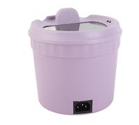 Phefop 1,2 L Mini Pot électrique pour les Cuisines à Pâte Rapide 450W Cook électrique sans Levier Violet pour Petites Maisons (Plug UE 220V)