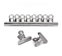 Phefop 10 Pièces Pinces à Photos, Pinces Bouledogue en Acier Inoxydable pour Planche à Dessin et Factures, Petits Clips Métalliques 2,6 Pouces pour Fournitures Artistiques et Gestion de Documents