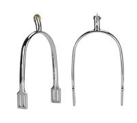 Phefop 2 Pièces éperons de Cheval D'équitation, éperons D'équitation de Style Anglais en Alliage de Zinc épines de Cheval à Molette Rotatives pour L'entraînement de Dressage de