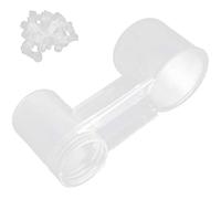 Phefop 20pcs Bird Water Feeder Pet Bird Waterer Drinking Fontaine pour Perroquet à Crête à Crêpes avec Couverture Anti-poussière Convient à la Plupart des Bouteilles de Minéral