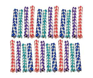 Phefop 24 Pièges à Doigts Chinois en Bambou, Jouets Classiques Faits à la Main, Parfaits pour Les Cadeaux de Fête d'anniversaire et Les Prix de Carnaval pour Les Enfants
