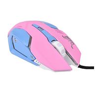 Phefop 3200dpi Session à Haute sensibilité Rose Game Game Mouse Mouse avec Lumière LED pour XP, 7, pour Mac Bone - Sensation de Poignée ABS.