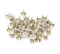 Phefop 50 Pièces de à Griffes Argentées de 6mm, Pierres Rondes à Coudre en Cristal de qualité A pour Vêtements de Bricolage, Chaussures, Décoration (Foret à griffes en diamant à bord argenté de 6 mm)