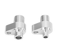Phefop Adaptateurs Décharge 10AN Aspiration Pièces de Rechange en Aluminium pour 10S17F 10S20F Compresseur de Climatisation LS Swap Adaptateur de Compresseur AC Raccords 8AN LS Moteur Swap AC Mod
