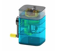 Phefop Ai-crayon Manuel, Taille-creux en Plastique Rapide et Précis pour le Bureau, la Classe et L'art avec Mécanisme D'alimentation Automatique du Stylo (BLUE)