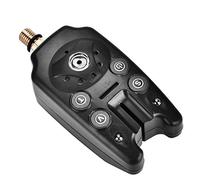 Phefop Alarme de Pêche Ton et Volume à LED Fishing Electronic Poish Mice ALARK INDICATEUR Stick, Blue Light Indicator, Prend en Charge Plusieurs Tiges en Même Temps pour la Pêche (Black)