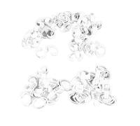 Phefop Anneaux de Cuisse de Poulet 100 Pièces, Bandes d'identification en Plastique pour la Gestion des Volailles, étiquettes Numérotées pour Poulets, Poules et Canards (100 Anneaux Blancs avec