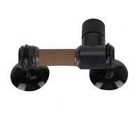 Phefop Atomiseur de CO2 Précis pour Aquarium, Raffineur de Dioxyde de Carbone, Tube en Céramique pour Aquarium, Accessoire Simple, Ventouse en Plastique Noir, Diamètre 5,3 Cm avec écrou (S)