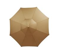 Phefop Auvent de Remplacement pour Parasol, Housse de Remplacement pour Parasol de Terrasse à Double Dessus en Blanc ou Kaki S ou L, Installation Facile pour Utilisation à l'ombre de la Terrasse,