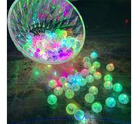 Phefop Ballons Lumineux LED, Mini Lumières Sphériques pour Lanternes et Décorations, avec Batterie Lumineuse à économie D'énergie 48 Heures, pour Mariage, Camping, Halloween, Fête de (COLOR)