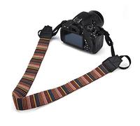 Phefop Bande D'épaule Polyester Marche 1 Cm de Large Ceinture Universelle de Large pour SLR DSLR Rouge Noir + Blanc Rouge + Noir + Mixte Blanc Cames (Couleur d'interface)