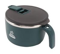 Phefop Bol de Nouilles Instantanées en Acier Inoxydable, capacité de 900 Ml, Bol de Nouilles avec Couvercle pour Employés de Bureau et étudiants (GREEN)