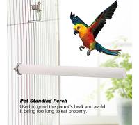 Phefop Boucles Loriques pour Les Jouets de Broyage de la Barre de Cage des Oiseaux Blancs pour Entraîner Les Muscles des Pieds Qui Conviennent aux Beaux Animaux Domestiques, Taille N ° 2 (2,5 * 25cm)
