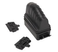 Phefop Brosse Magnétique pour Aquarium, Nettoyant pour Vitres, 4 Embouts Magnétiques Puissants, Grattoir Double Tête Autonettoyant avec Grattoir Supplémentaire en Fibre de Carbone pour (Black)