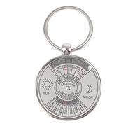 Phefop Calendrier de Calendrier Perpétuel Metal, Petit et Exquis Antique 50 Ans Accessoire de Bague vec Pendentif Calendrier pour les Cadeaux Promotionnels