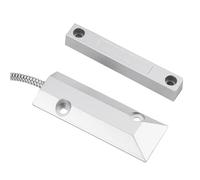 Phefop Capteur D'alarme de Garage en Métal, Interrupteur de Capteur Magnétique de Porte Câblée 50 Mm Set Contacts Magnétiques de Porte de Garage pour L'obturateur à Rouleaux D'atelier