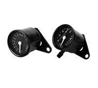 Phefop CG125 GN125 Tachomètre Odomètre à Double Instrument Instrument, Compteur de Vitesse de Machine de Haute Précision pour le Fonctionnement Nocturne, Matériau en Fer