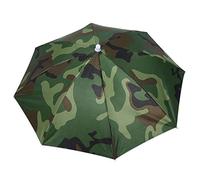 Phefop Chapeau de Pêche Parapluie, Chapeau de Imperméable, Accessoire de Pêche Réglable pour Adultes, Enfants et Tout-Petits avec Un Diamètre de 25,5 Pouces (Camouflage)