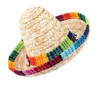Phefop Chapeau pour Animaux de Compagnie Mini Chapeau de Fête Sombrero en Paille, Taille Réglable pour Petits Chiens et Chats, Parfait pour Les Décorations d'anniversaire et de Fiesta des Animaux