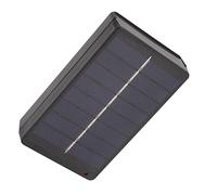 Phefop Chargeur de Batterie Solaire, Panneau Polysilicium 1W 4V pour AA AAA | Boîte de Chargement Portable pour Piles 1,2V, Boîtier ABS, Quatre Emplacements, Usage pour Lampe de Jardin Extérieure et
