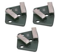 Phefop Chaussures de Meulage Diamantées, Bloc de Meulage de Béton Trapézoïdal 80# avec 2 Dents Longues pour Meuleuse de Béton