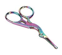 Phefop Ciseaux à Broder, Motif Cigogne Vintage en Acier Inoxydable, Cisailles à Grue Tranchantes pour la Couture, la Broderie et les Travaux Manuels - 9,4 Cm de Longueur pour les Projets de Couture