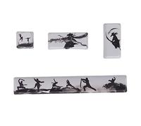 Phefop Clés Définies par L'utilisateur Capables de la Dernière Conception de L'utilisateur et Colorée pour Les Claviers Mécaniques, Sensation Confortable pour Les Amateurs de Bricolage, 4pcs Keycap