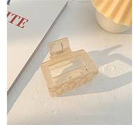 Phefop Clips de Griffe Rectangulaire pour Femmes, Forme de Poignée Unique, épingle à Cheveux Coréenne Populaire, Barrette Polyvalente, Matériau Acrylique Durable, coloré et Pratique, adapté aux (#3)