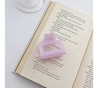 Phefop Clips de Griffe Rectangulaire pour Femmes, Forme de Poignée Unique, épingle à Cheveux Coréenne Populaire, Barrette Polyvalente, Matériau Acrylique Durable, coloré et Pratique, adapté aux (#6)