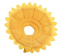 Phefop Collier électronique de Récupération pour Animaux de Compagnie, Cône Réglable en Coton Doux pour Chien et Chat pour la Cicatrisation des Plaies, Motif Tournesol pour Animaux de Petite et