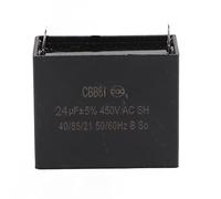 Phefop Condensateur de Générateur, CBB61 450 V AC 50 60 Hz 24 UF Condensateur de Démarrage avec Film en Polypropylène métallisé pour Générateurs de Gaz sans Balais