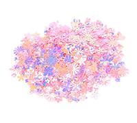 Phefop Confettis de Table Ronds Multicolores Scintillants, Matériau PVC, Parfaits pour les Mariages et les Fêtes, 30g, Baby Showers, Célébrations d'anniversaire (Rose coloré)