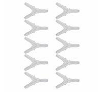Phefop Connecteur de Tube d'air d'aquarium en Plastique de Type Y, Raccord de Tuyau 10 Pièces, Adaptateur en Plastique Transparent à 3 Voies de 6,4 Mm pour Séparateur de Ligne de Pompe à Air (4.8MM)