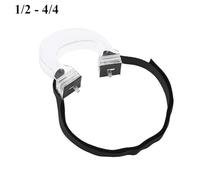 Phefop Correcteur D'archet de Violon, Redresseur D'archet de Violon en Plastique Transparent avec Sangle Réglable, Conception de Fermeture à Boucle à Crochet pour L'entraînement la (Pour violon