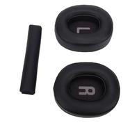 Phefop Coussinets d'oreille de Remplacement Blancs avec Mousse à Mémoire de Forme et Bandeau en Cuir protéiné, Isolation du Bruit, Confort pour Tune T700BT 710BT 720BT 770NC (Black)