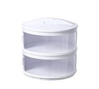 Phefop Couvercle Alimentaire isolé, Couvercle de Plat Multicouche en PP pour Aliments, 5 Couches de Conservation de la Chaleur et d'isolation pour Assiettes, étui de Stockage de Nourriture (2